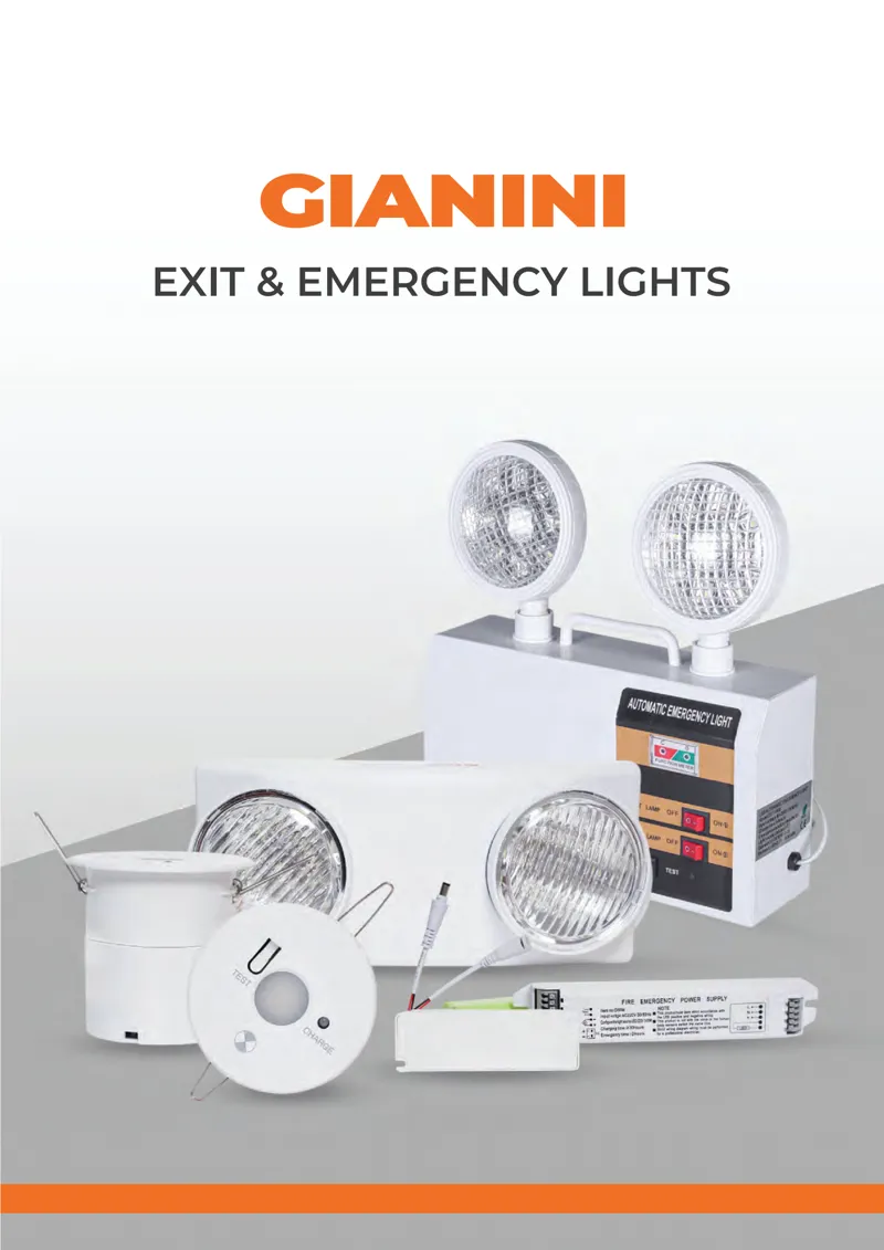 Gianini Exit & Emergency Lights
